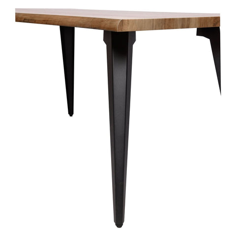 Ravenna 63" Rectangular Dining Table With MDF Tabletop and Metal Legs