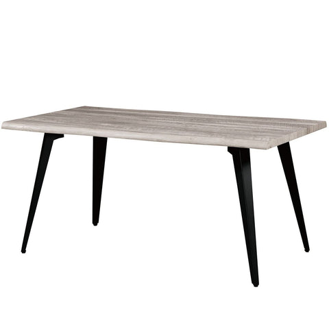 Ravenna 63" Rectangular Dining Table With MDF Tabletop and Metal Legs