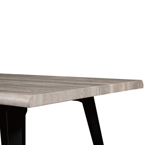 Ravenna 63" Rectangular Dining Table With MDF Tabletop and Metal Legs