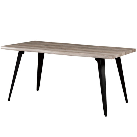 Ravenna 63" Rectangular Dining Table With MDF Tabletop and Metal Legs