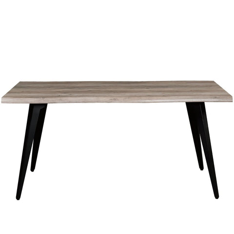 Ravenna 63" Rectangular Dining Table With MDF Tabletop and Metal Legs