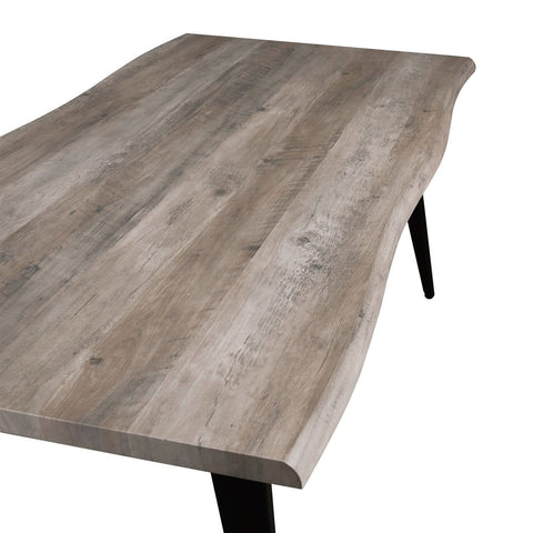 Ravenna 63" Rectangular Dining Table With MDF Tabletop and Metal Legs