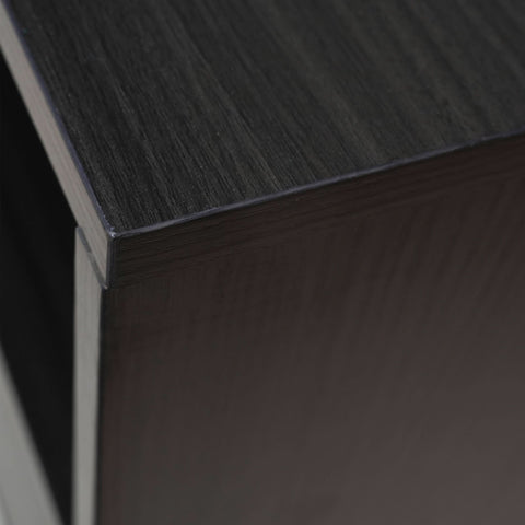 Rochester Modern Rectangular TV Stand: Enclosed Storage & Powder-Coated Iron Legs