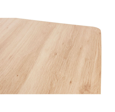 Ravenna 63" Wood Dining Table With Modern Metal Base