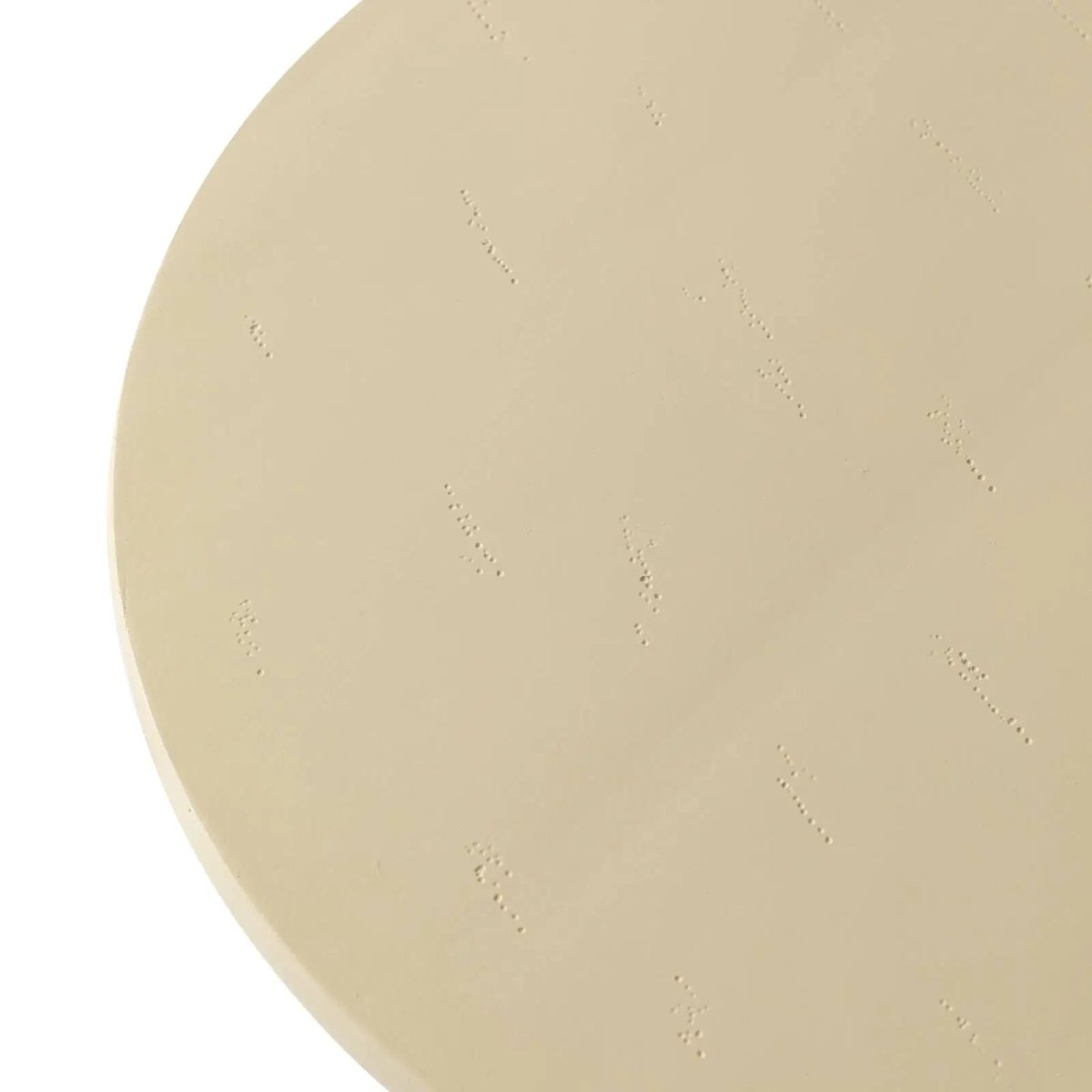 Ruben 27" Round Fiberstone Coffee Table with Powder - Coated Finish Centerpiece