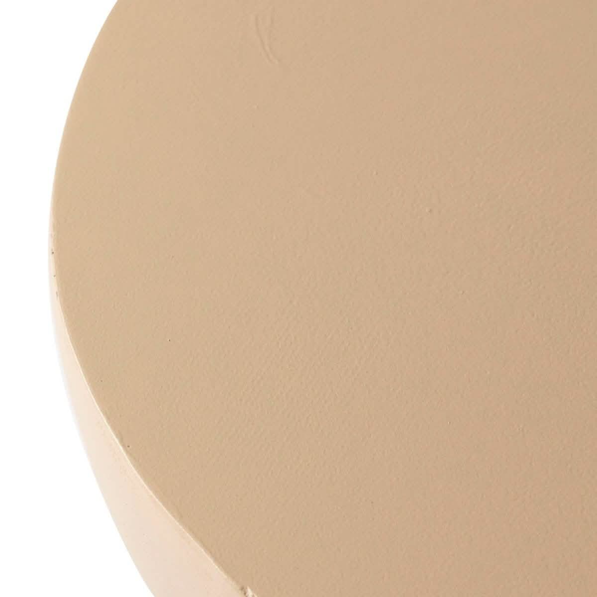 Sage Minimalist Side Table in Fiberstone Hourglass Design Accent Table