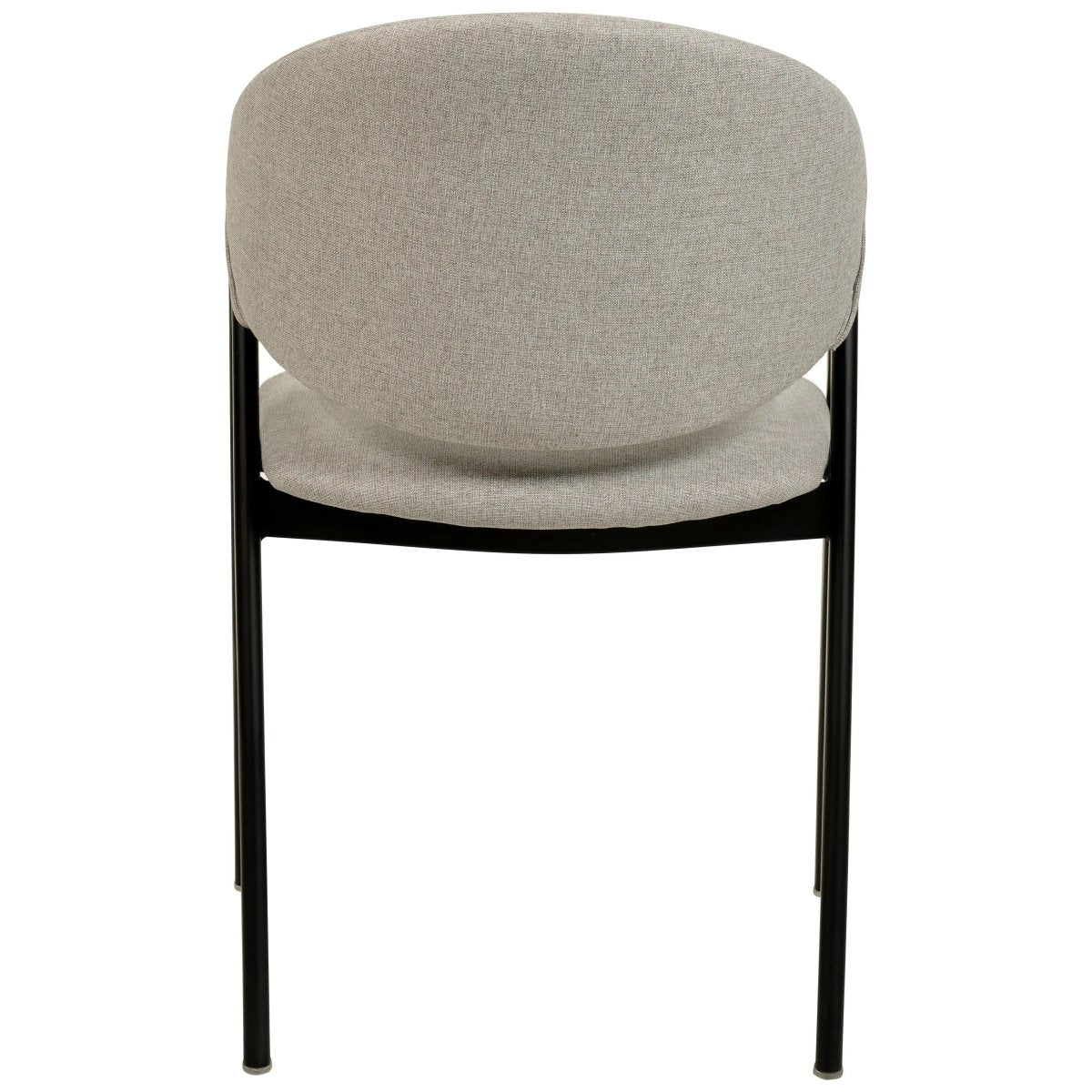 Savor Dining Chair in Leather/Polyester with Curved and Open - Back Design Set of 2