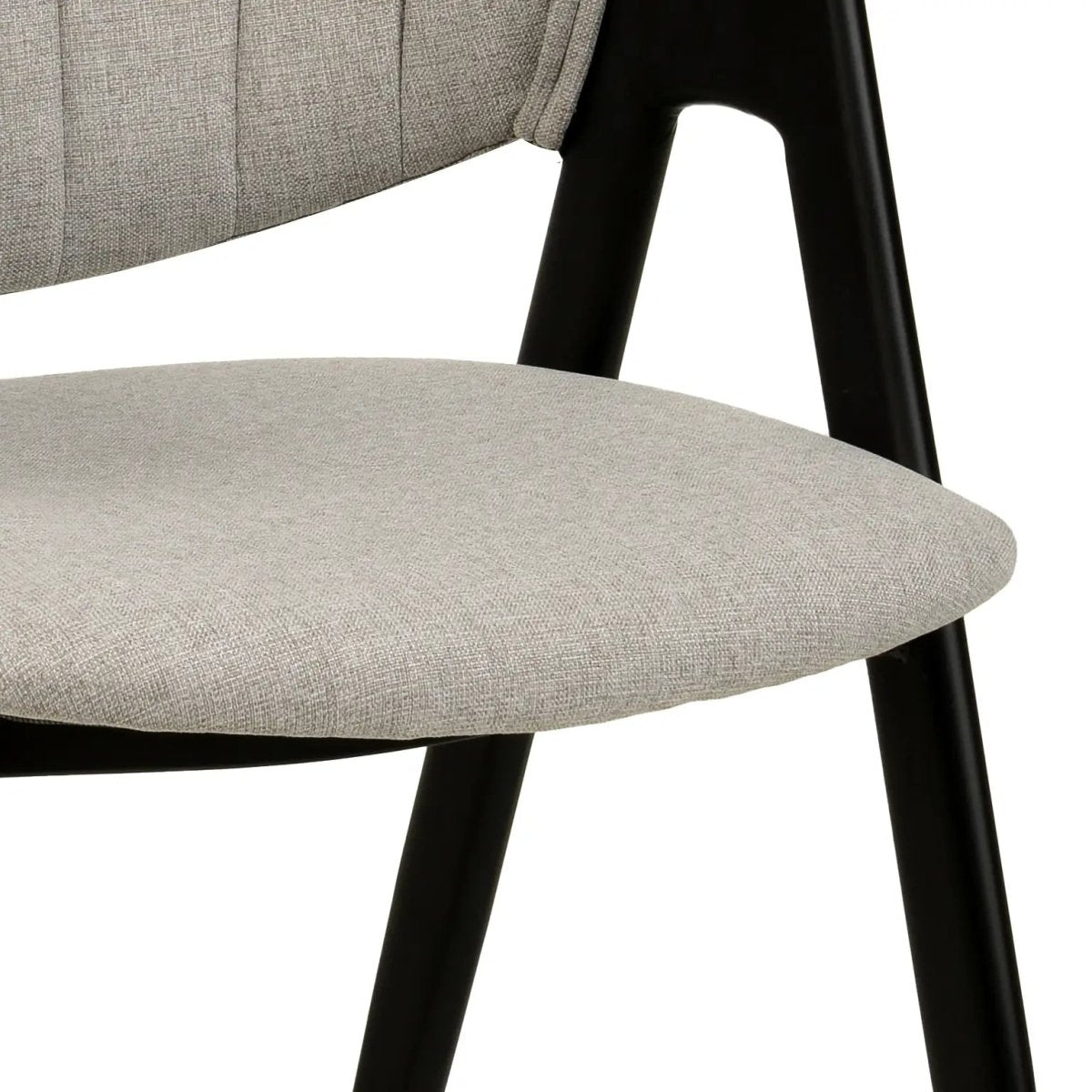 Savor Dining Chair in Leather/Polyester with Curved and Open - Back Design Set of 2