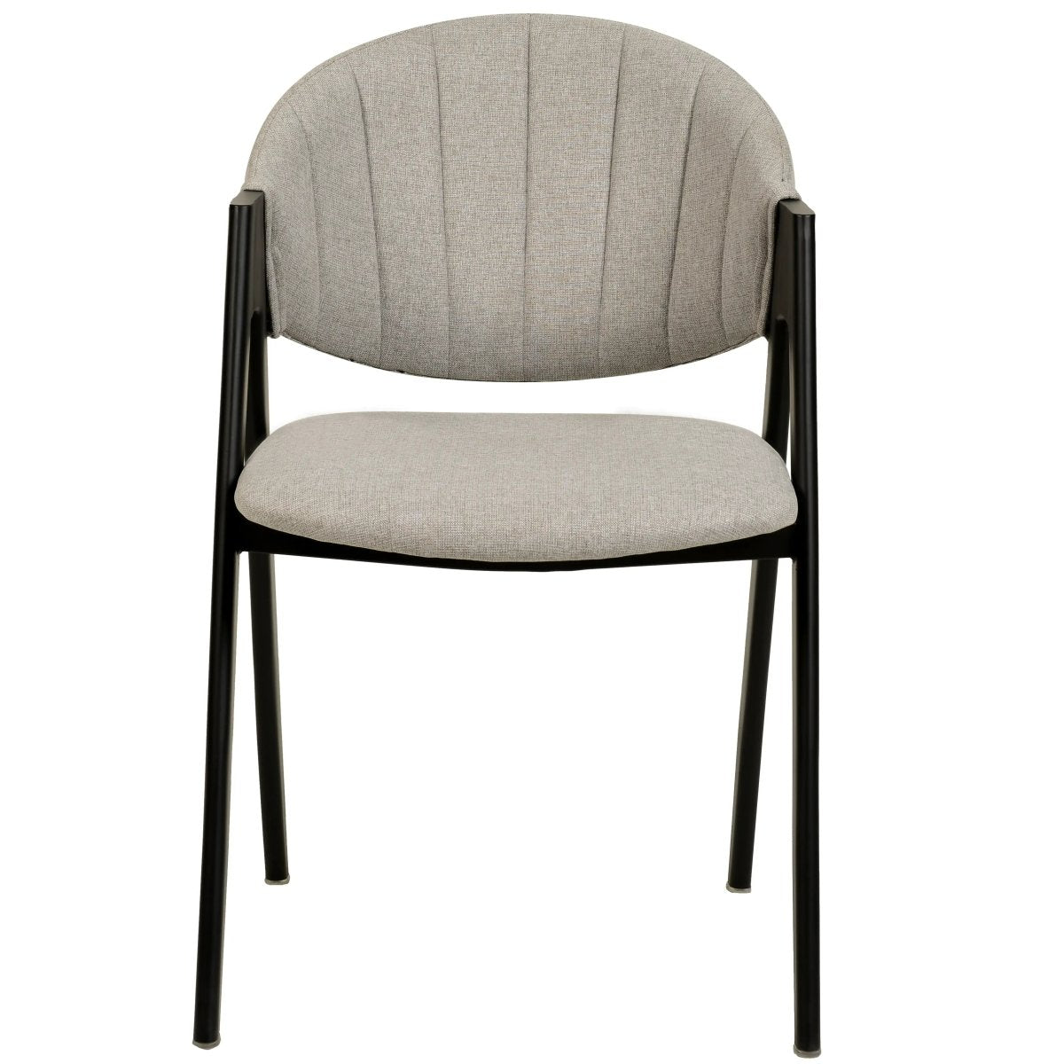 Savor Dining Chair in Leather/Polyester with Curved and Open - Back Design Set of 2