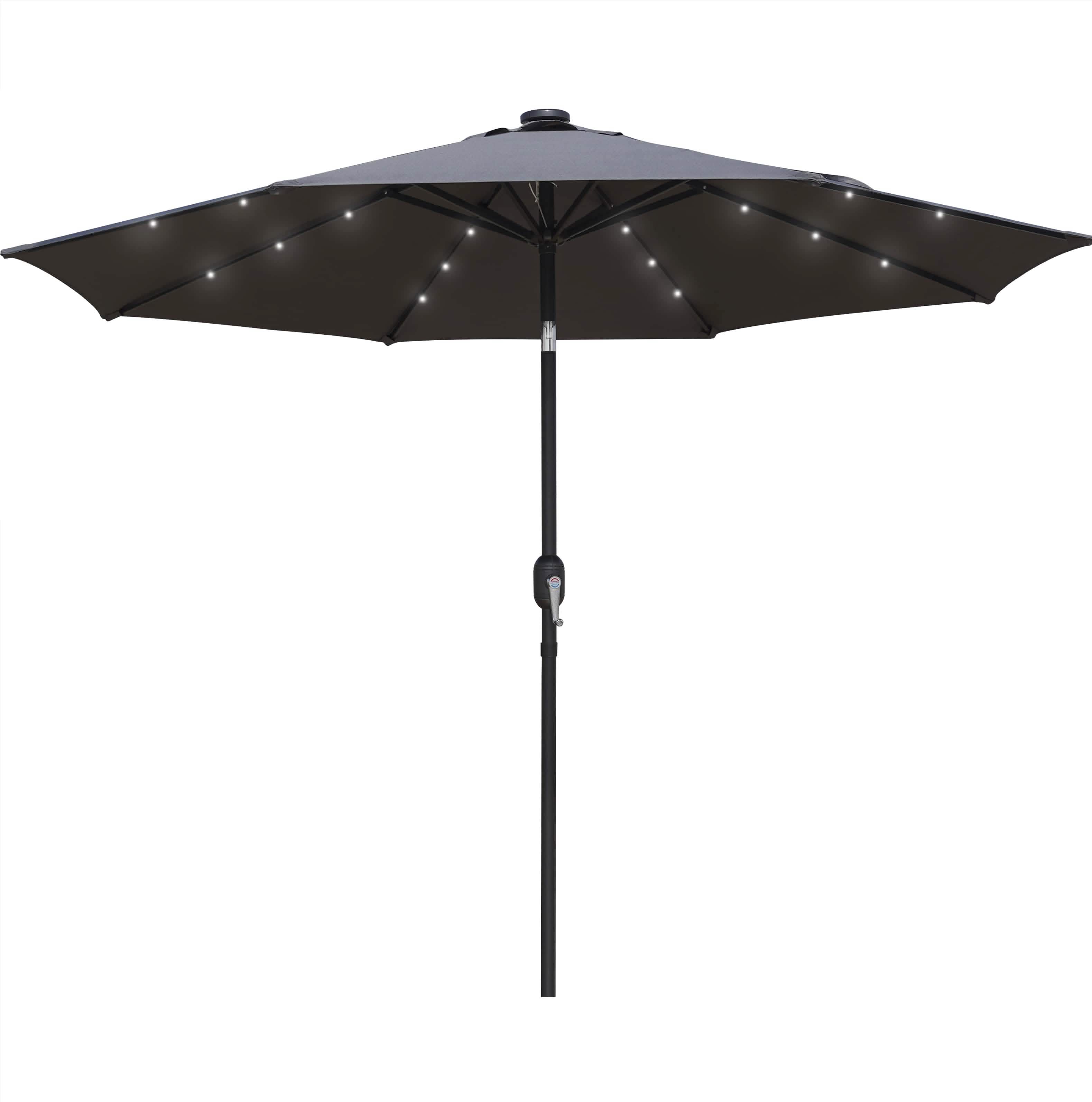 Sierra Outdoor Patio Umbrella with Base