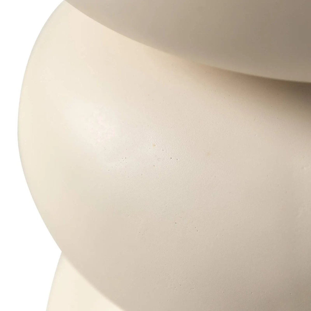 Sonia 13" Round Fiberstone Side Table with Three - Tier Design and Powder - Coated Finish