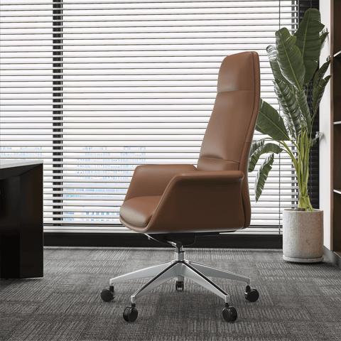 Summit High-Back Conference Office Chair with Aluminum Frame