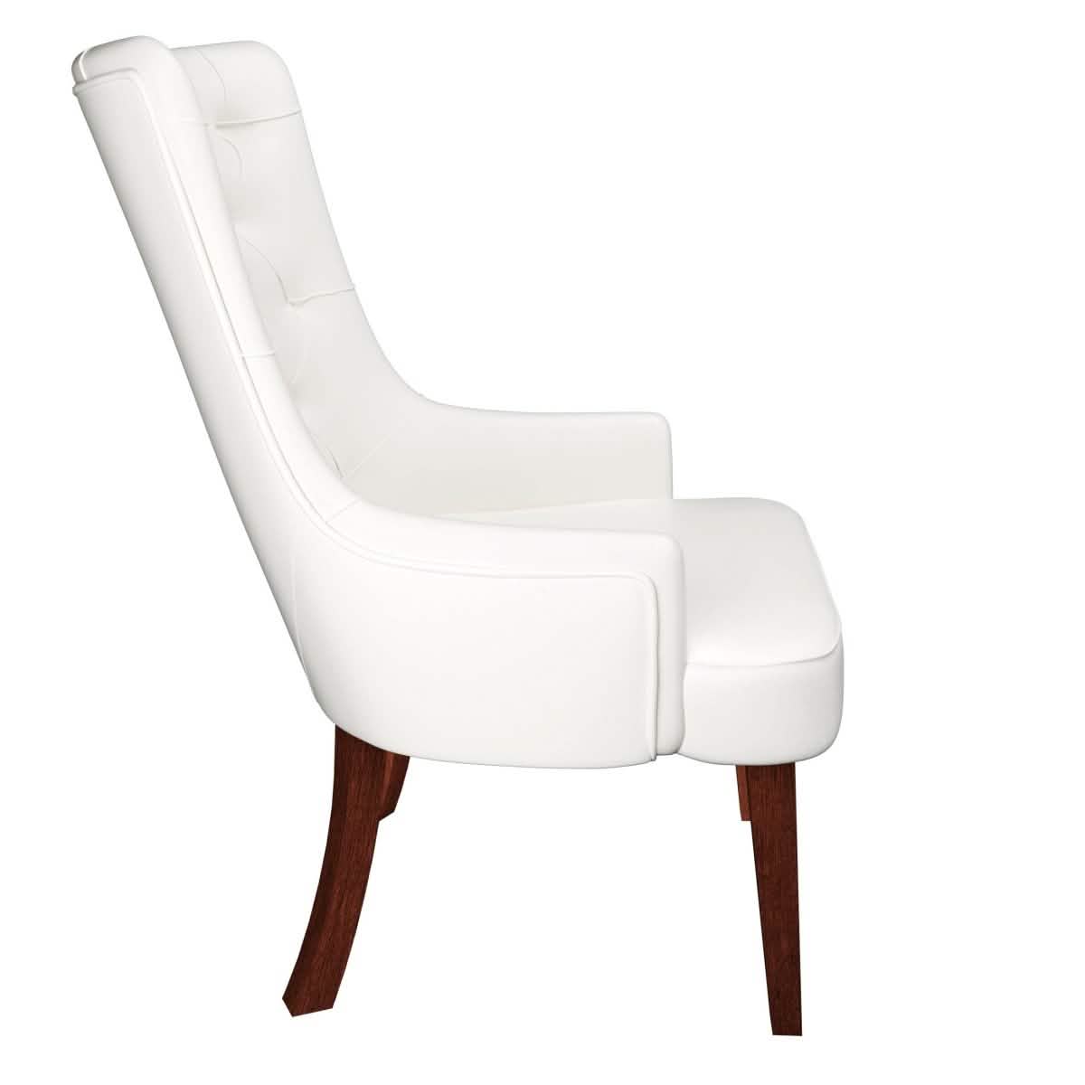 Spruce Collection Modern Wooden Dining Chair in Beige Velvet Set of 2