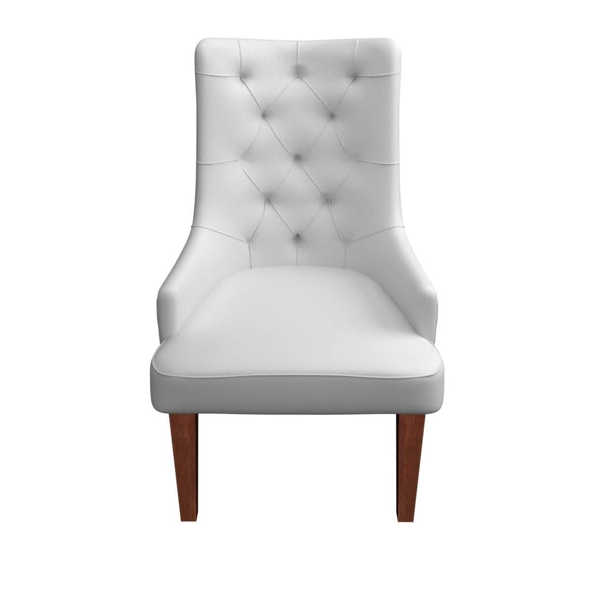 Spruce Collection Modern Wooden Dining Chair in Beige Velvet Set of 2