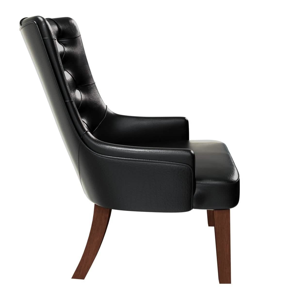 Spruce Collection Modern Wooden Dining Chair in Beige Velvet Set of 2