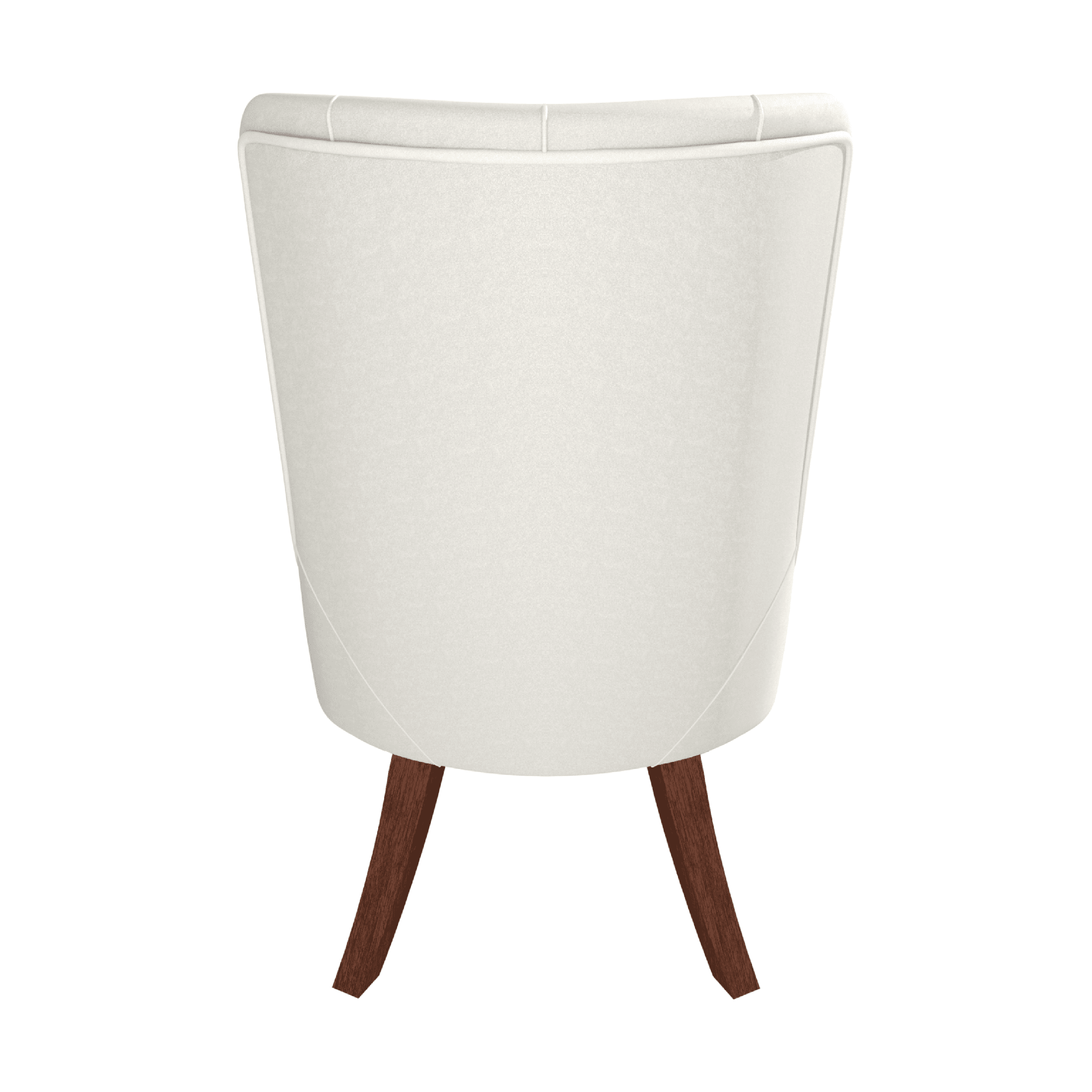 Spruce Dining Chair in Leather/Velvet with Diamond - Tufted Design and Rubberwood Legs