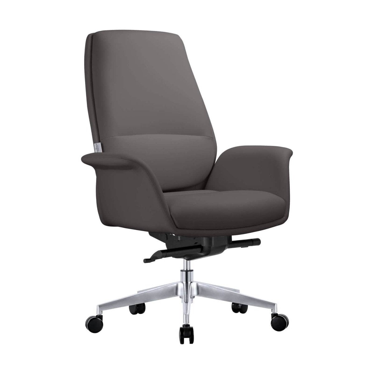 Summit Adjustable Height Leather Conference Office Chair with Swivel and Tilt