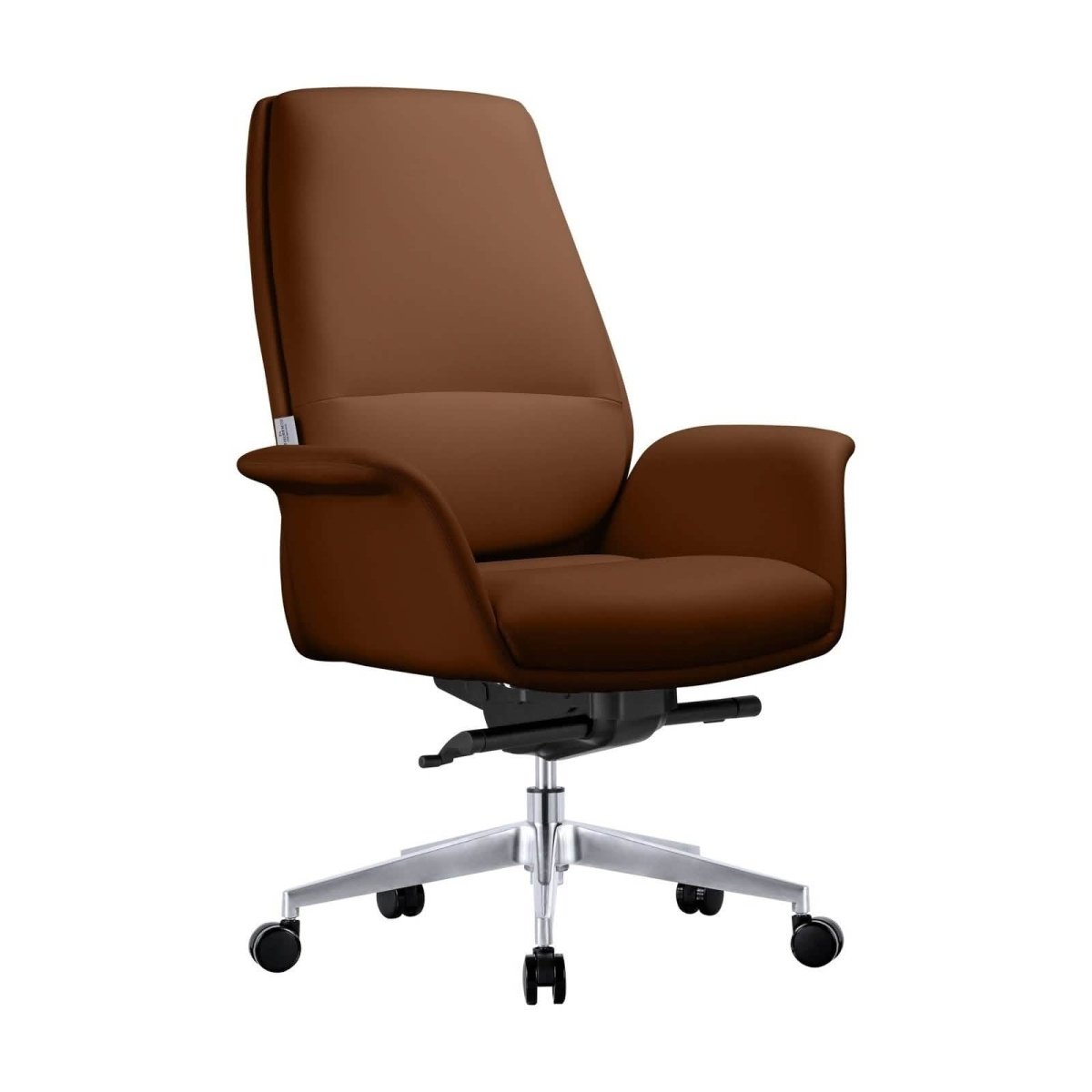 Summit Adjustable Height Leather Conference Office Chair with Swivel and Tilt