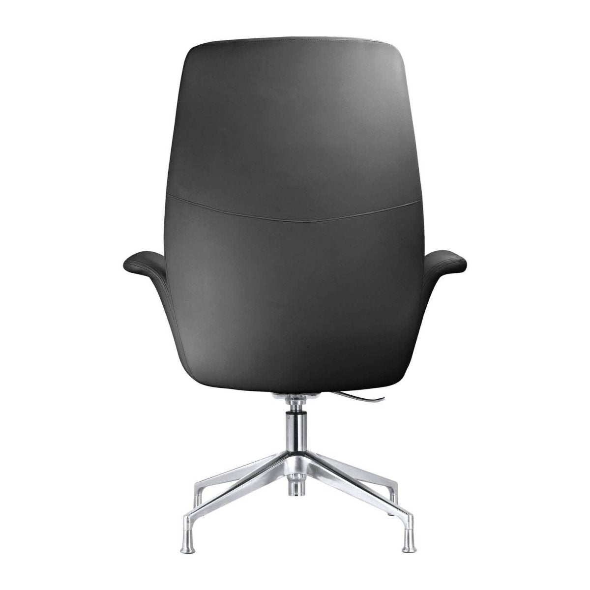 Summit Office Chair in Leather and Aluminum Frame with Adjustable Height and Swivel