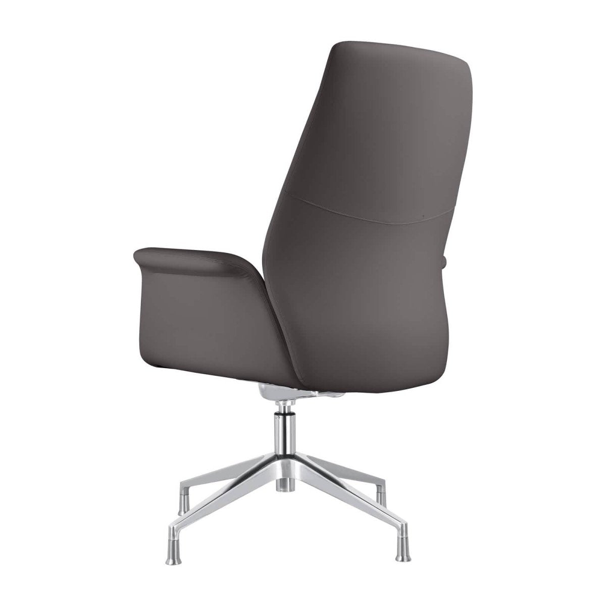 Summit Office Chair in Leather and Aluminum Frame with Adjustable Height and Swivel
