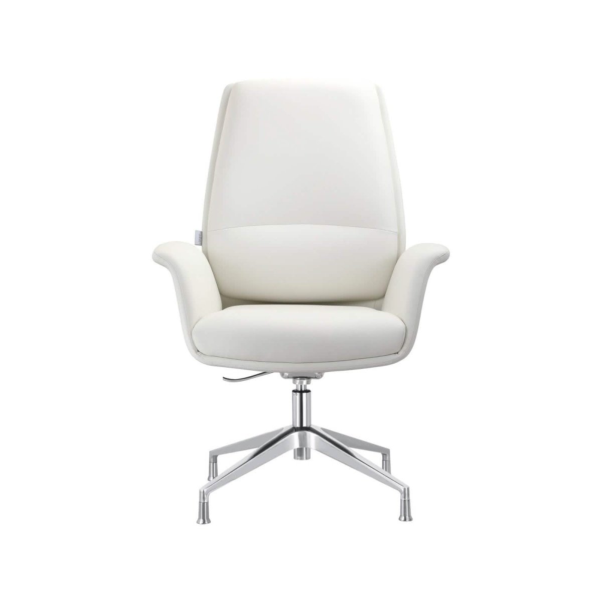Summit Office Chair in Leather and Aluminum Frame with Adjustable Height and Swivel