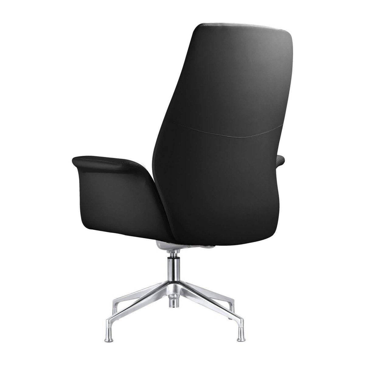 Summit Office Chair in Leather and Aluminum Frame with Adjustable Height and Swivel