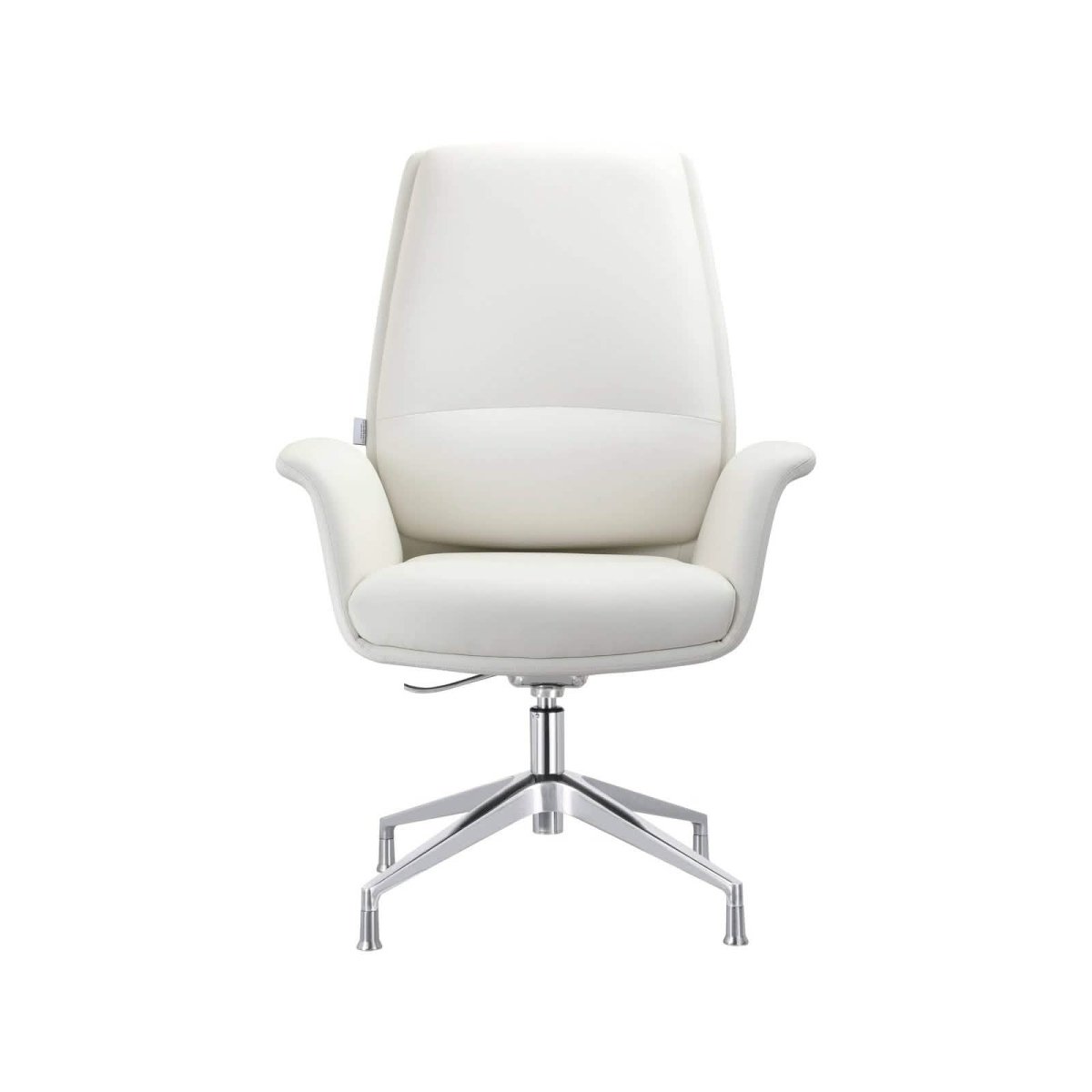 Summit Office Chair in Leather and Aluminum Frame with Adjustable Height and Swivel