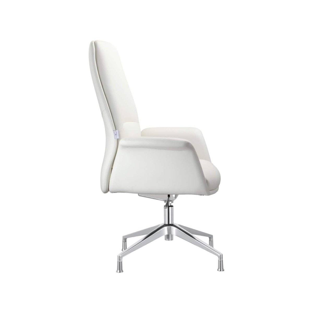 Summit Office Chair in Leather and Aluminum Frame with Adjustable Height and Swivel