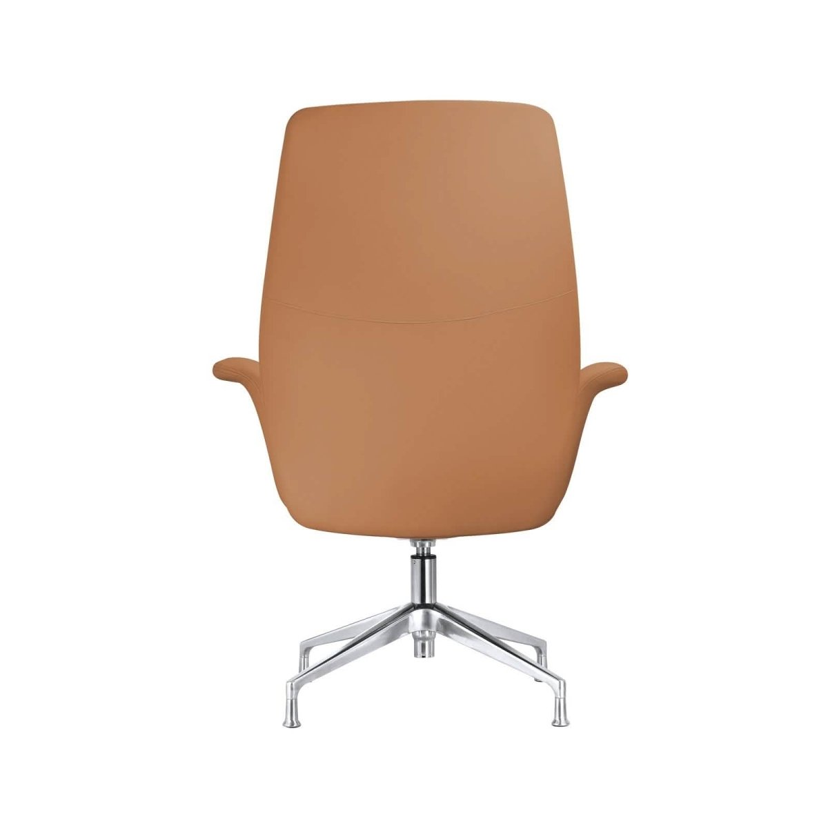 Summit Office Chair in Leather and Aluminum Frame with Adjustable Height and Swivel