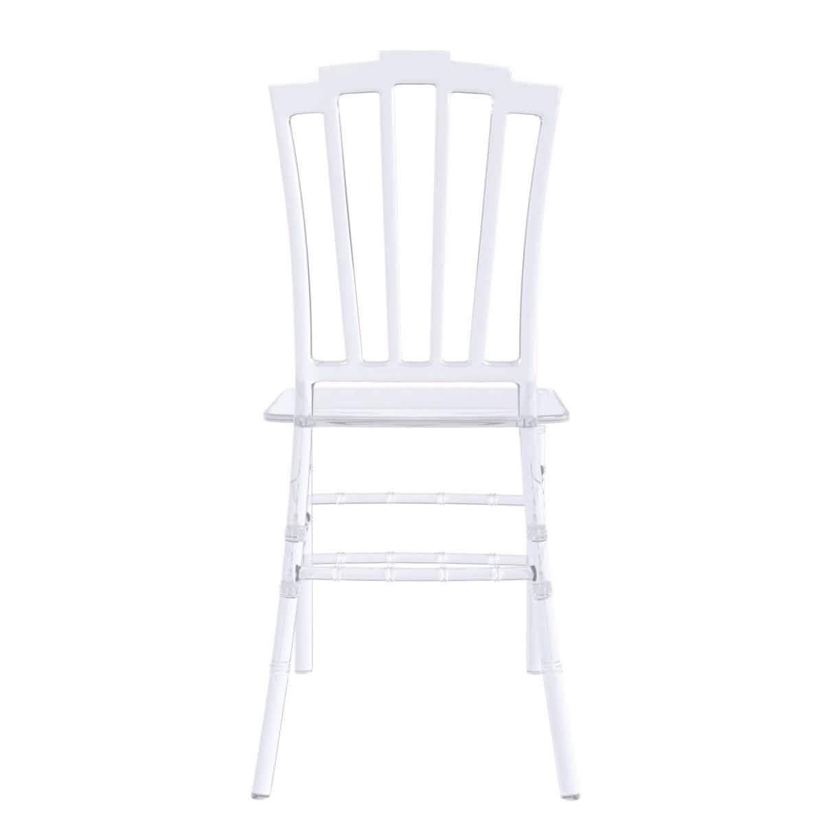 Synth Dining Chair Polycarbonate Side Chair with Windsor Back Design Set of 4