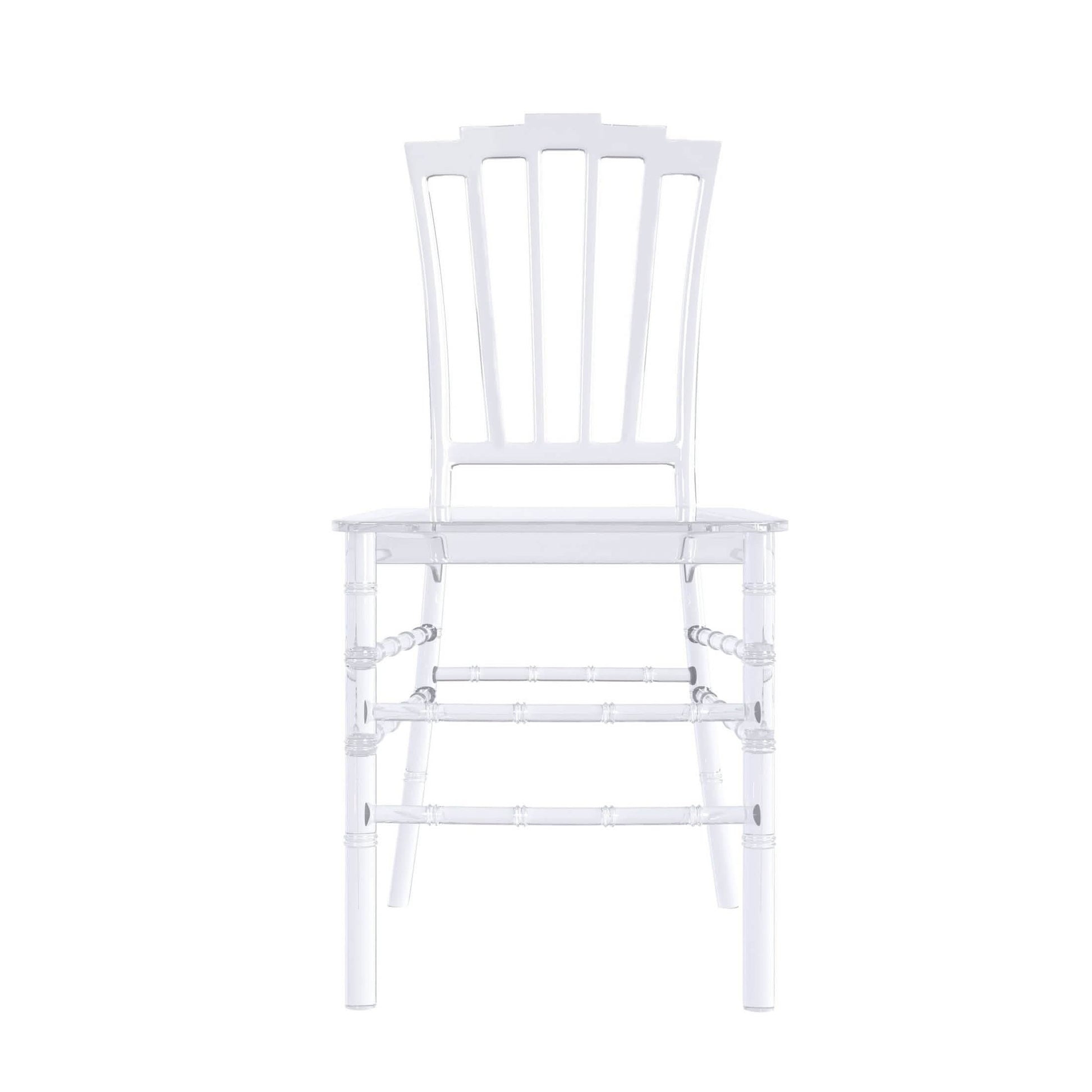 Synth Dining Chair Polycarbonate Side Chair with Windsor Back Design Set of 4