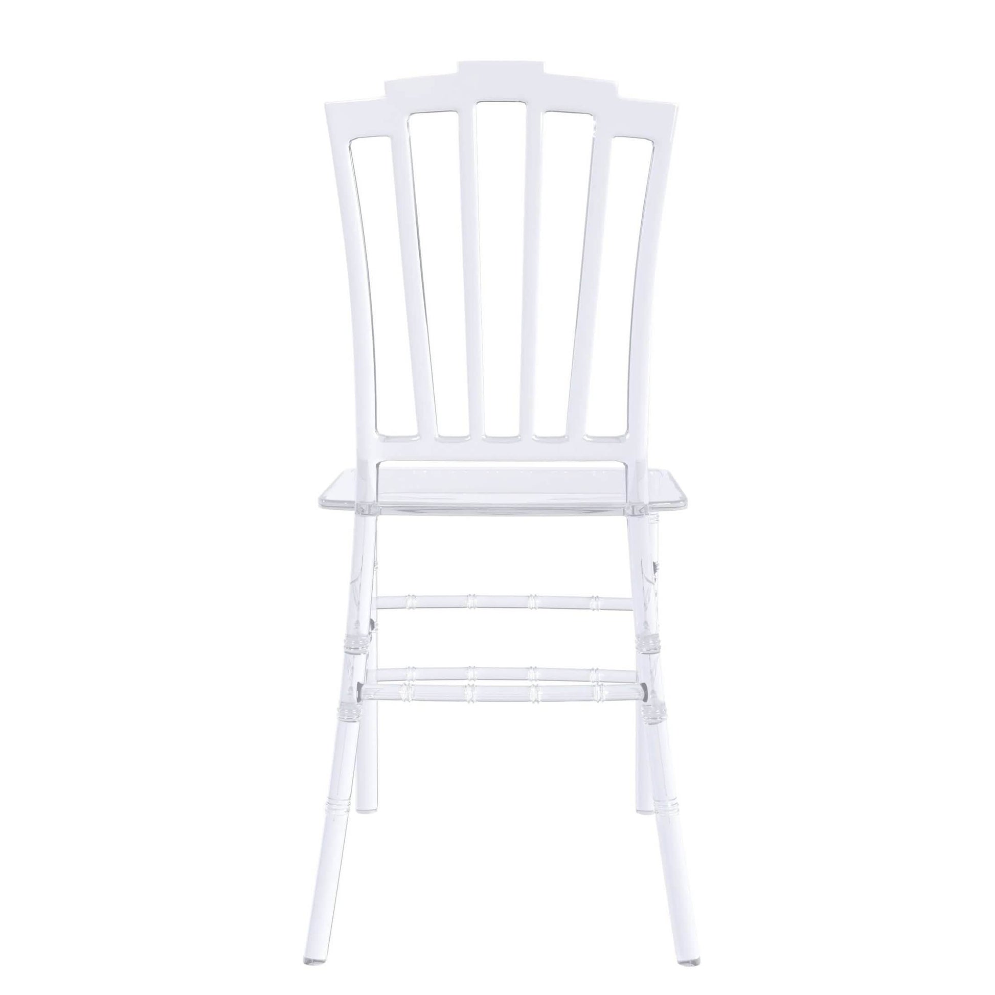 Synth Dining Chair Polycarbonate Side Chair with Windsor Back Design Set of 4