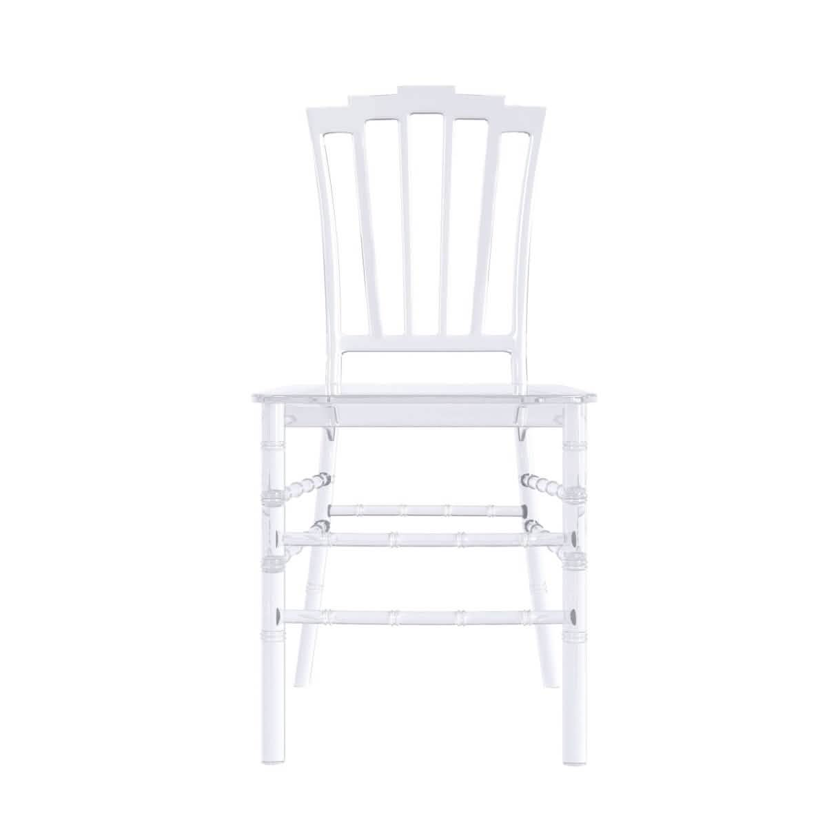 Synth Dining Chair Polycarbonate Side Chair with Windsor Back Design Set of 4
