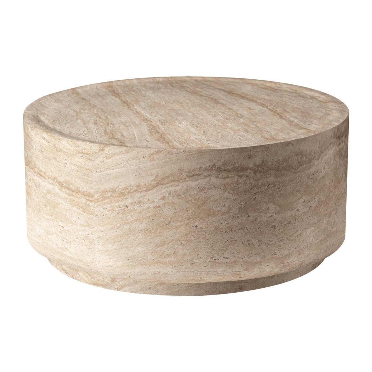 Terra 36" Round Coffee Table in Fiberstone for Indoor and Outdoor