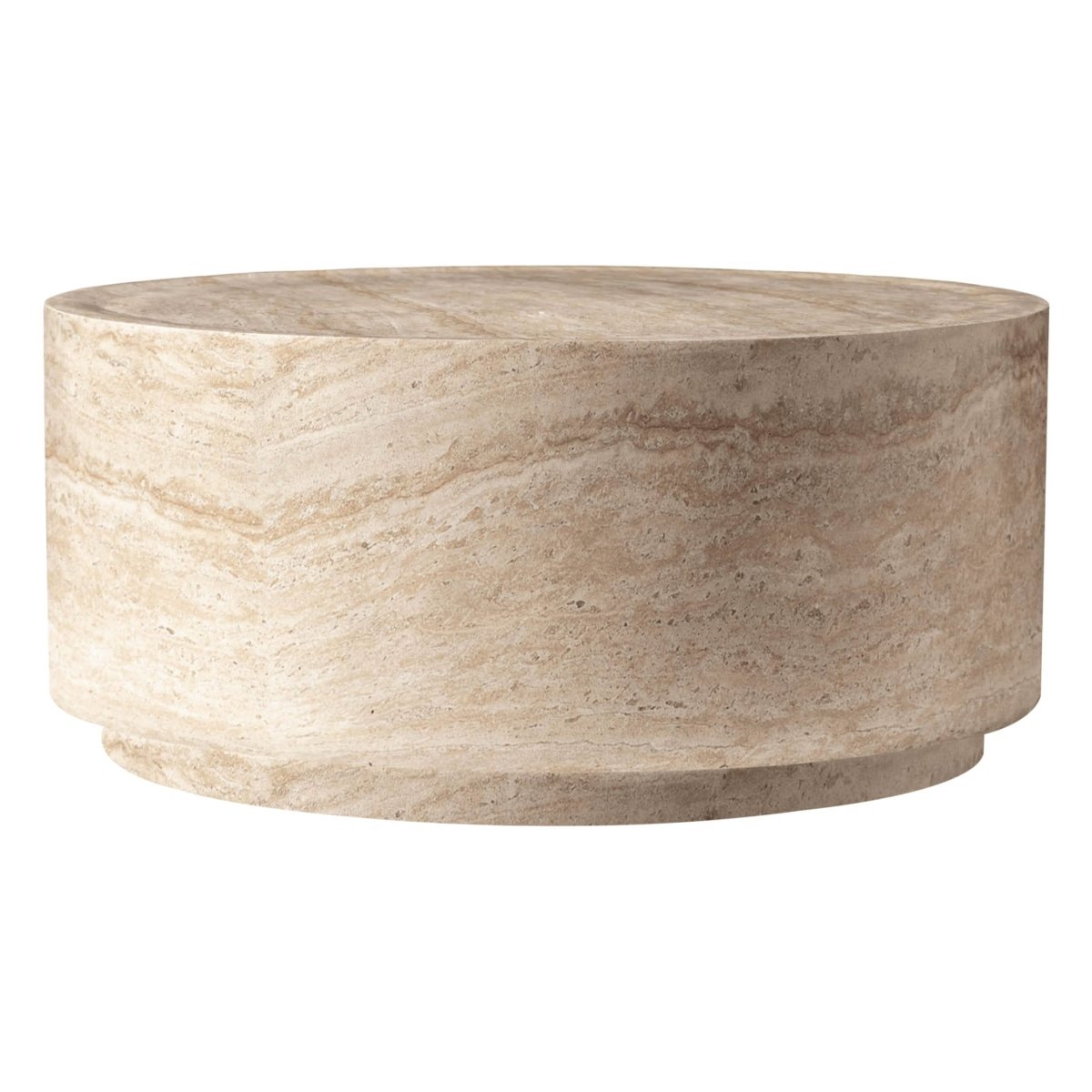 Terra 36" Round Coffee Table in Fiberstone for Indoor and Outdoor
