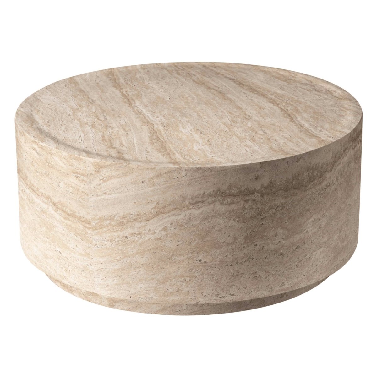 Terra 36" Round Coffee Table in Fiberstone for Indoor and Outdoor