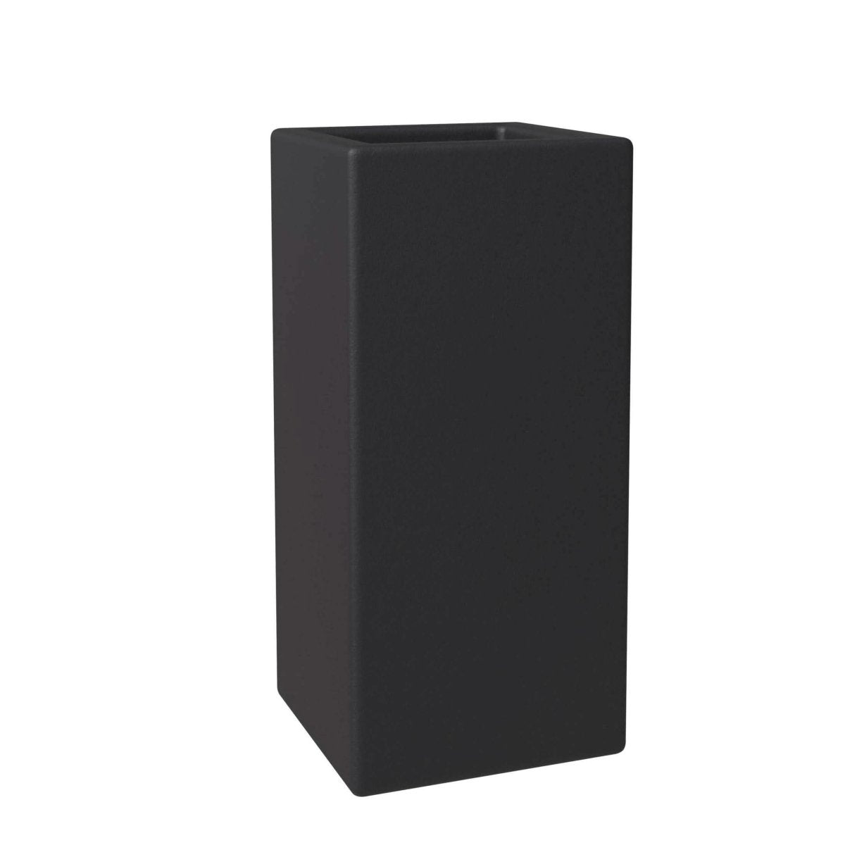Terra Fiberstone and MGO Clay Planter, Mid - Century Modern Tall Square Planter Pot for Indoor and Outdoor