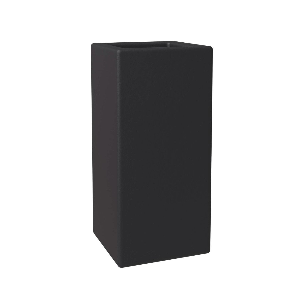 Terra Fiberstone and MGO Clay Planter, Mid - Century Modern Tall Square Planter Pot for Indoor and Outdoor