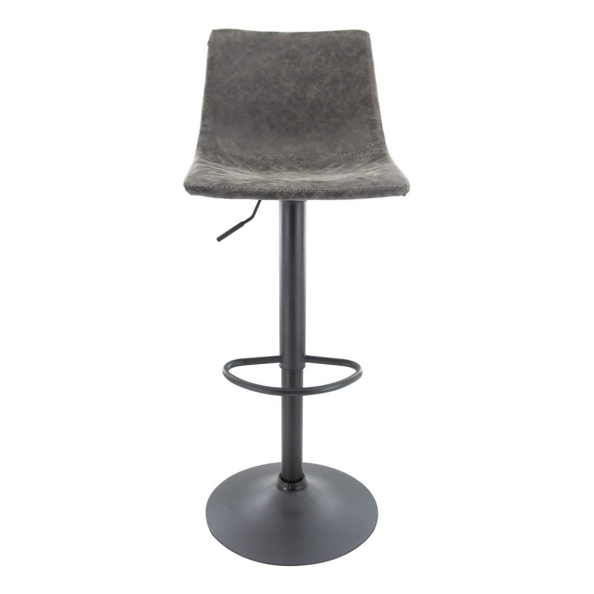 Tilbury Modern Adjustable Bar Stool with Footrest and 360 - Degree Swivel