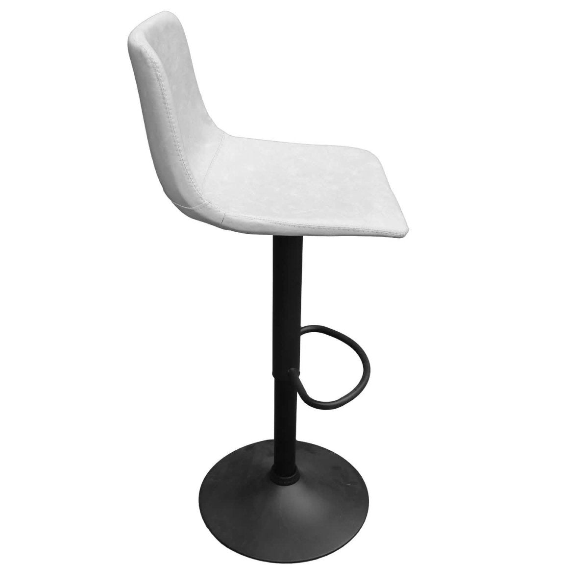 Tilbury Modern Adjustable Bar Stool with Footrest and 360 - Degree Swivel