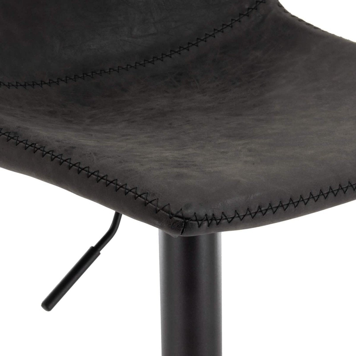 Tilbury Modern Adjustable Bar Stool with Footrest and 360 - Degree Swivel