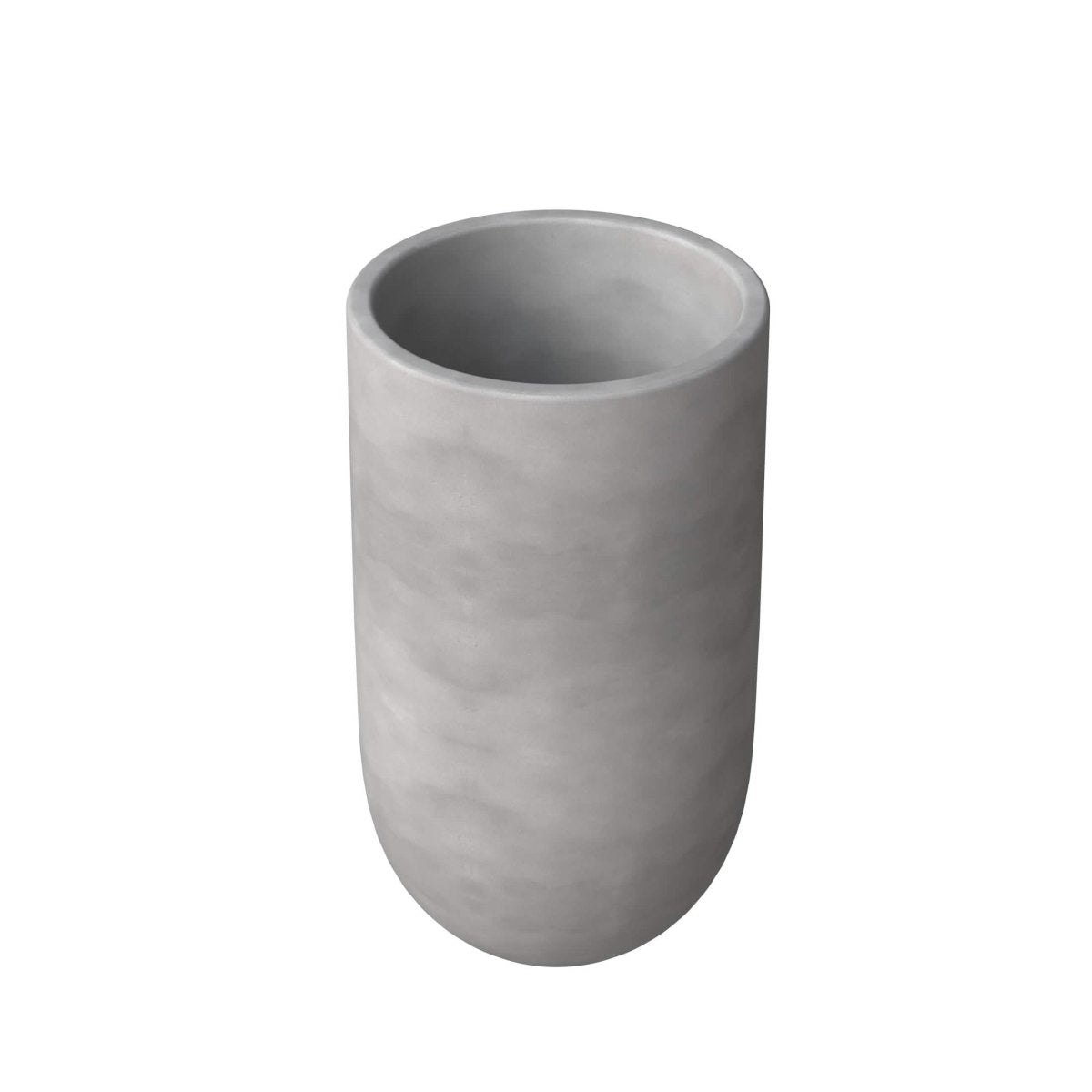 Topiary 3 - Piece Modern Fiberstone: Cylinder Planter Pot Set for Indoor and Oudoor