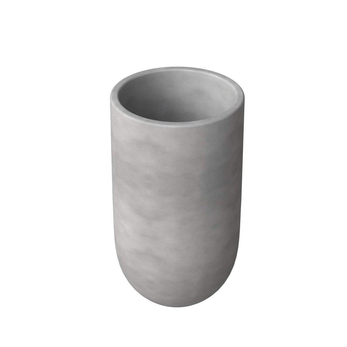 Topiary 3 - Piece Modern Fiberstone: Cylinder Planter Pot Set for Indoor and Oudoor