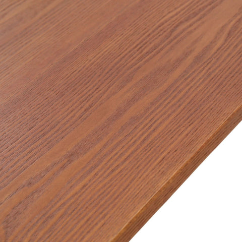 Tule Modern Oval Dining Table with MDF Tabletop and Black Steel Legs
