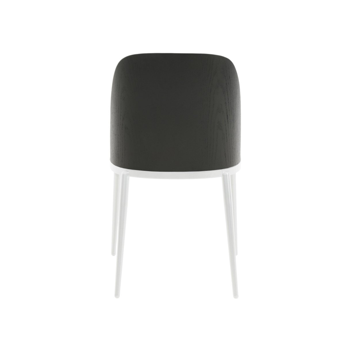 Tule Dining Side Chair with Upholstered Seat and Powder - Coated Steel Frame