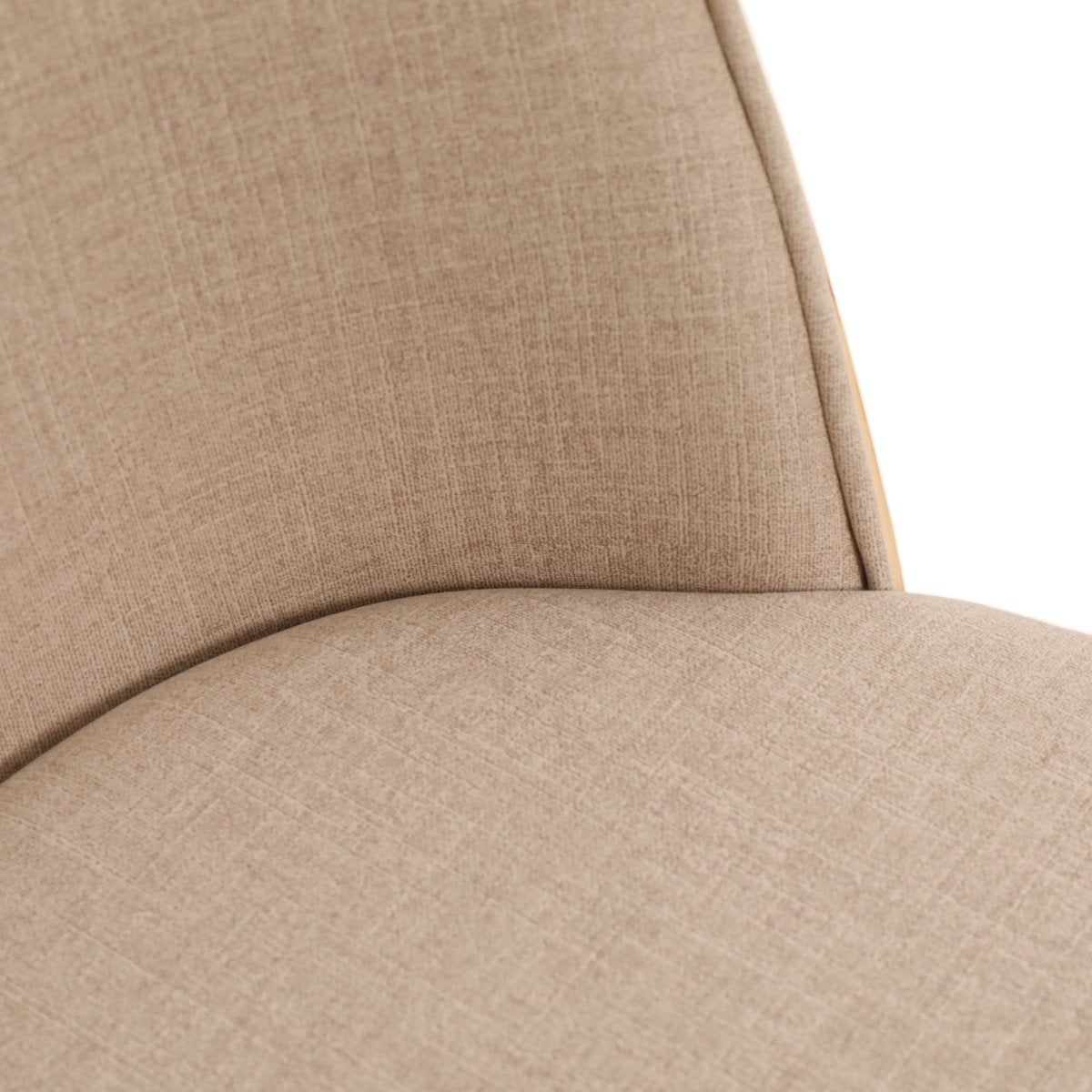 Tule Dining Side Chair with Upholstered Seat and Powder - Coated Steel Frame