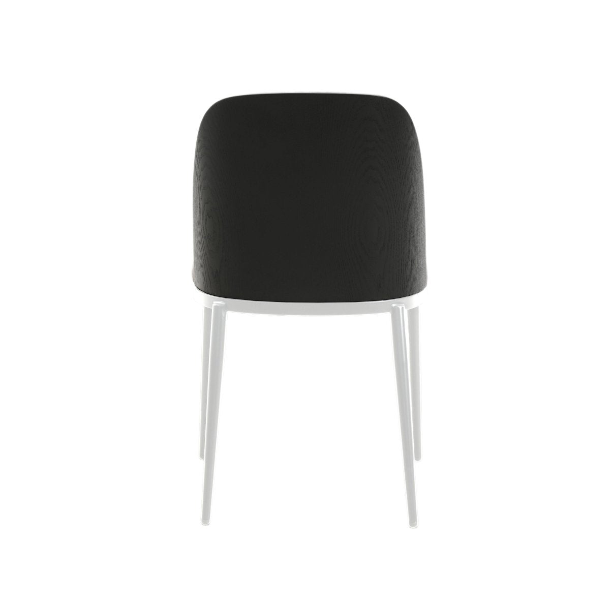 Tule Dining Side Chair with Upholstered Seat and Powder - Coated Steel Frame