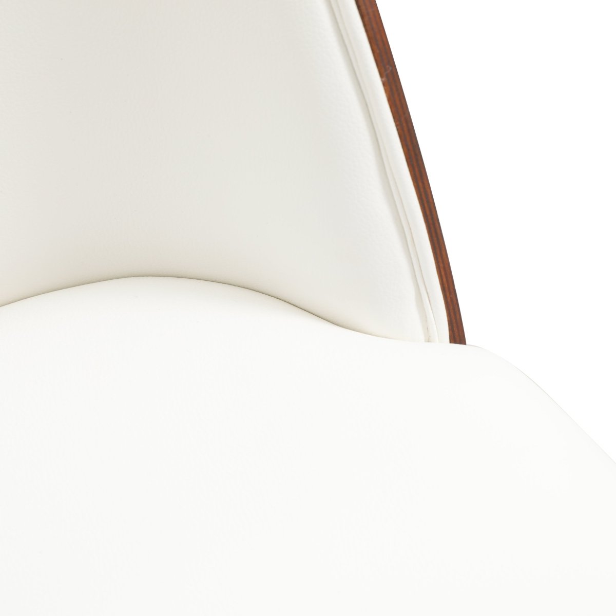 Tule Dining Side Chair with Upholstered Seat and Powder - Coated Steel Frame