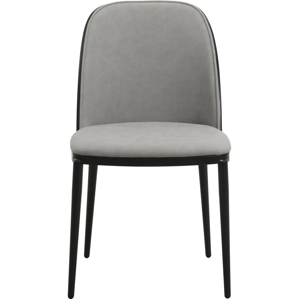 Tule Dining Side Chair with Upholstered Seat and Powder - Coated Steel Frame