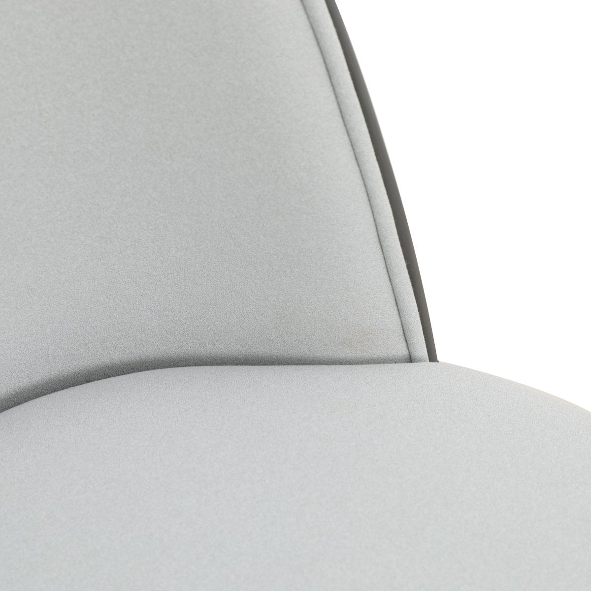 Tule Dining Side Chair with Upholstered Seat and Powder - Coated Steel Frame